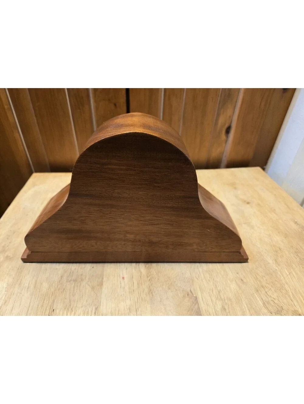 Vintage Wooden Mantle Quartz Clock Unbranded Keeps Good Time 6.5